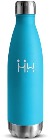 Botella Agua Acero Inoxidable Sin BPA 500ML, Botella Agua Niños Termica, Acero Inoxidable 18/8, Garrafa Termica, A Prueba de Fugas Reutilizable, Cantimplora Termo para Camping, Gimnasio, Escuela