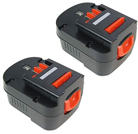 2x Trade-Shop Premium Werkzeug Akku 12V 2000mAh Ni-MH ersetzt Black & Decker A12 A12EX A12-XJ A12-XJHPB12 A1712 FS120B FSB12 HPB12 B8315 BD1204L BPT1047, Firestorm FS120B FS120BX