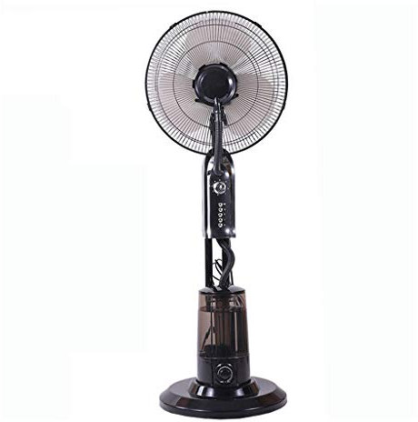Ventilador de Pedestal para Exteriores, Ventilador Oscilante de Nebulización, Pulverizador Industrial de Humidificación y Enfriamiento con Tanque de Agua Grande de 3.2L