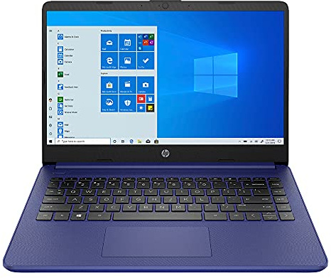HP 14 pulgadas portátil Intel Celeron N4020 4GB 64GB, Intel UHD Graphics 600, Windows 10 Home in S Mode, GS cable HDMI (azul)