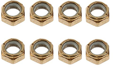 Milageto 8pcs Skateboard Achsenmuttern Kingpin Befestigungsschrauben Longboard Teile - 7x10x14mm für Kingpin