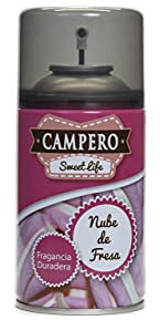 Campero Sweet Life - Ambientador Nube de Fresa en aerosol - Recambio Dosificador Automático 250ml