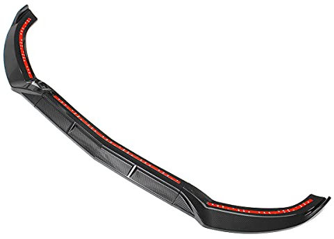 W205 Frontspoiler, 3 Stücke W205 Auto Frontlippe Kinn Stoßfänger Lippe Spoiler Splitter Body Kit Für Mercedes Für Benz C-Klasse W205 C250 C300 C350 2015-2018,Carbon Fiber Look