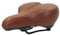 Fahrradsattel, ergonomischer bequemer Cityrad Sattel weicher Fahrradsitz Retro Vintage Leder Fahrradsattel Sitzpolster Rennrad MTB Sportsattel Braun Fahrrad