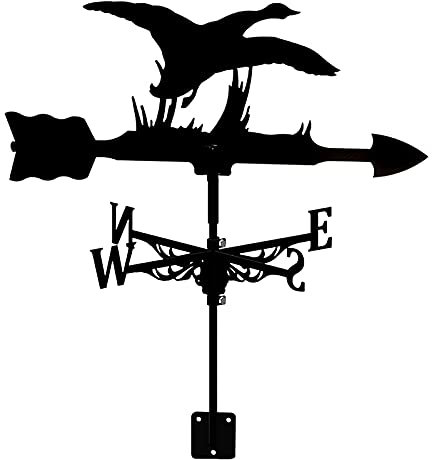 ANCNA Girouette Hirondelle Silhouette girouette indicateur de Direction du Vent girouette girouette Outil de Mesure avec revêtement antirouille pour décoration extérieure