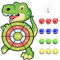 30 Dinosaur Toys for Boys, Dart Board Kids Toys 3-8 Year Old Boys with 12 Sticky Balls Boys Toys for 4-9 Year Old Kids Birthday Gifts Xmas Stocking Fillers for Boys Age 3-9Dinosaur Gifts Garden Games