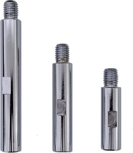 3PCS Extension Rod M14 Shaft Polishing Beauty Tool for 5/8-11 Thread Water Grinder Polishing Machine 125 Angle Grinder Car Polishing Accessories 75mm 100mm 140mm