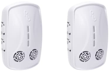Pestbye® Advanced Whole House Rat and Mouse Repellent - Ultrasonic Electromagnetic Repeller - Get Rid of Mice & Rodents Humanely - Set of 2