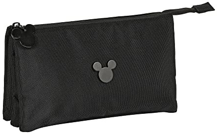 safta Unisex Kinder Artikel Federmäppchen mit DREI Micky Maus, bunt