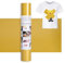 IModeur 12 Ft Plotterfolie Textil Gold – 30,5 x 366 cm Flexfolie für Cricut Maker, Silhouette Cameo, Textilfolie für Kleidung, Mützen, Hosen, andere Stoffe
