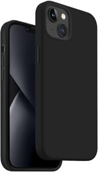 Uniq Hybrid iPhone 14 Plus Lino Midnight Black Case