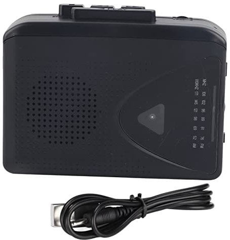 Portable Cassette Players Recorders, AM FM Radio Stereo Compact Tape Player, External Speakers, 2AA Battery Or USB Power Supply