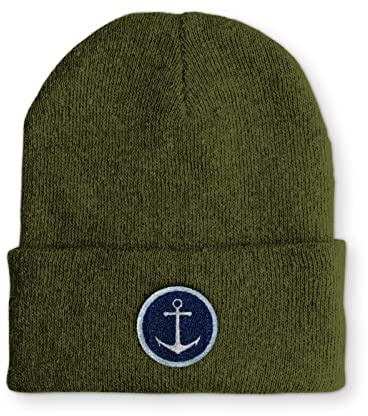 tshirtladen Anker Segeln Kapitän Design Statement Wintermütze Beanie