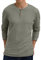 Sailwind Mens Long Sleeve T Shirt Henley Waffle Tops for Men Casual Sweatshirts(Army Green, XL)