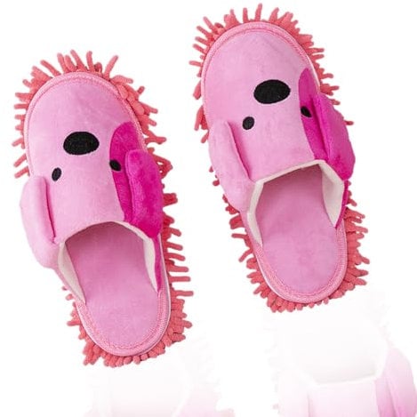 Floor Cleaner Shoe Mop Slippers For Floor Cleaning Mop Floor Cleaning Slippers Mop Slippers Removable Microfiber Slipper For Bathroom Home Office Kitchen Floor Dust Dirt Hair Cleaning Tool (Red)