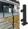 Zaunsäulen Glasgeländer Quadratische Geländerpfosten - 90cm Höhe Optional, Treppen Deck Balkon Glasgeländer Pfosten für Glas/Kunststoff/Holz/Acryl, Edelstahl 304 (Color : End Post, Size : Height-120