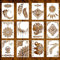 12 großen 21x29cm Mandala Schablonen Set für Kunsthandwerk - Wiederverwendbar & Langlebig - Perfekt für Wand, Holz, Boden & Möbel