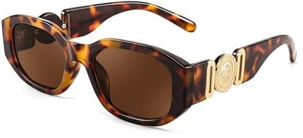 FEISEDY Retro Trendy Rectangle Sunglasses Women Men Vintage 90s Small Narrow Square Sunglasses B2322