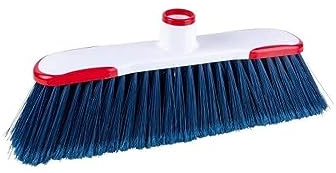 Tonkita Professional Hygiene Plus Scopa per interni, Rosso con setole blu