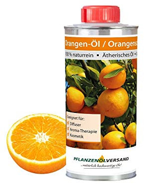 Orangenöl 250 ml | Duftöl für Diffuser | 100% naturreines ätherisches Öl | Raumduft