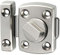 ZiYuya Bathroom Toilet Door Lock Latch, Rotate Bolt Gate Latch Sliding Door Lock, Bar Barn Door Latch for Wine Cabinet Closet Window Swivel Lock Door Lock Latch (Silver)