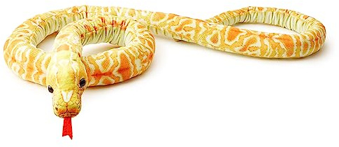 Zappi Co Jouet Serpent en Peluche Doux et Câlin pour Enfants - Faisant Partie de la Collection d'animaux de la Savane : Réaliste et Vivant (180 cm de Longueur)(Serpent à Maïs Jaune)