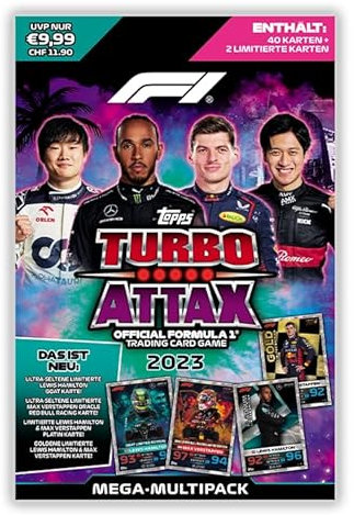 Topps Turbo Attax Formula 1 2023, Trading Cards - Display Box (Multipack)