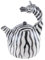 Teekanne im Zebradesign