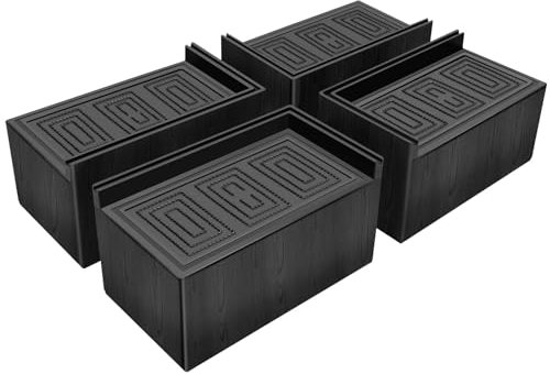 ANNKUT Betterhöhungen, 7,6 cm, strapazierfähig, übergroße Coucherhöhungen, extra breite Möbelerhöhungen für Sofa, Tisch, Schreibtisch, Kopfteil, Stuhl, Heben, rechteckige Erhöhungsblöcke, unterstützen