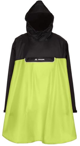 VAUDE Unisex Valero Poncho, Neon Yellow/black, S EU