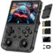 RG353V - Consola de juegos retro de mano, pantalla IPS de 3.5 pulgadas, sistema Android 11 y Linux 64G, tarjeta TF 4420+, juegos clásicos, RK3566, reproductor de juegos de 64 bits, Bluetooth 4.2 y 5G