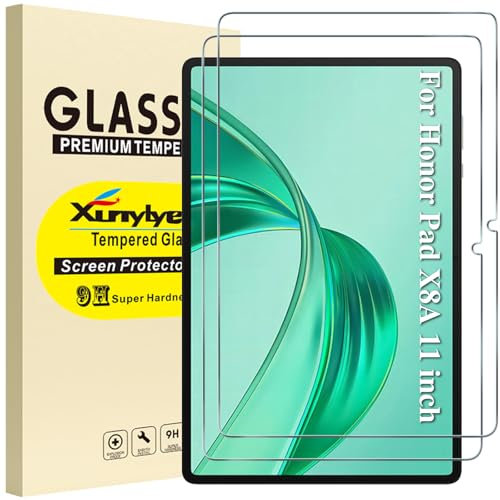 XunyLyee Pellicola per HONOR Pad X8a 2024 11 Pollici Tablet Vetro Temperato, Durezza 9H - 2 pezzi