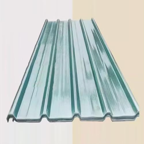 Panel para Tejado Transparente,Placa Ondulada,Chapas Perfiladas Techo,Lámina Techo a Prueba de Lluvia,Placa de Iluminación Natural de FRP,para Reemplazar Invernaderos (0.9x0.65m/35x26in,3 Pcs)