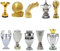YYDSTES Mini Soccer Champions Trophy Metal Model High Simulation Football League Trophies Models Fans Collection Souvenir Desktop Ornaments Creative Gifts,D,10pc