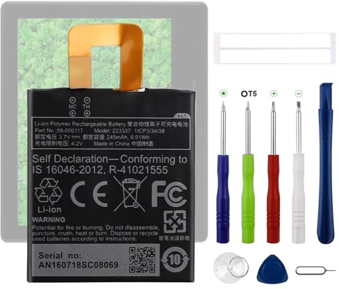Swark New 58-000117 Battery Replacement Compatible with Oasis 1 8th Gen 6 Inch SW56RW 2016 Replacement Battery with Updated Repair Tool Kit