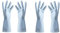 Gants de nettoyage en caoutchouc de 2 paires pour ménage, gants de lave-vaisselle réutilisables pour les hommes (S)