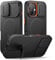 SURITCH Magnetic Case Compatible with iPhone 16, Shockproof Protective Cover with Slide Camera Cover and Adjustable Kickstand(Black)