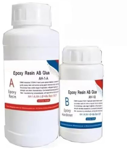 Yominerr Resina Epoxi para Reparación de Fibra de Carbono AB, Pegamento Fuerte para Piezas de Coche y Bicicleta, Kit de Resina Epoxi Transparente A100g-B27g