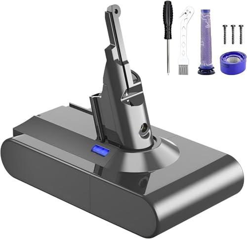 Batteria per Dyson V8 Batteria di ricambio per Dyson V8 serie di batterie aspirapolvere senza fili compatibile con V 8 SV10 Absolute Animal Filter Motorhead Fluffy