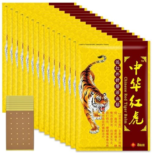 CLIUNT 120 Stück Wärmepflaster, Schmerzlinderung Patch, Chinesische Ferninfrarot Pflaste, Schmerzlinderung Körper Patch, Knee Patch Einfach zu Bedienen Wärmepflaster Rücken Geeignet