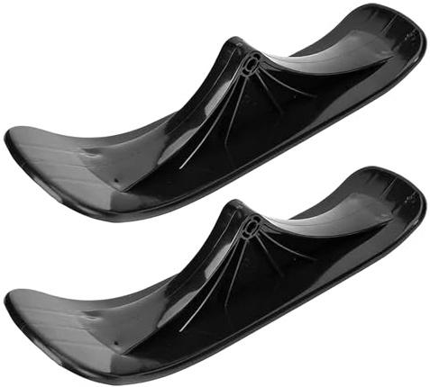 Schneeschlitten Ski Scooter Kit 2X, PP Snow Scooter Kufen | Schnee Scooters Roller, Ersatz Kufen Für 2in1 Tretroller Und Snowkick Schlitten, Ski Skate Schneeschlitten Zubehör 38x11cm