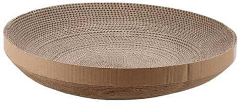 Recambio redondo para rascador de gatos, 18 piezas de repuesto redondo para rascador de gatos de 15 pulgadas de cartón corrugado para juego activo, alivio del estrés y comportamiento natural de