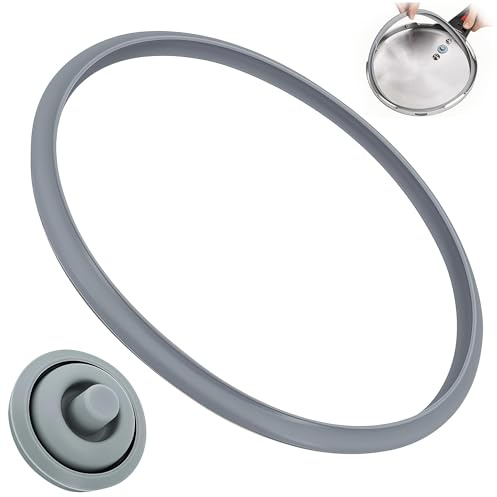 Zuuyye Guarnizioni per Pentola a Pressione Ricambi - Guarnizioni in Silicone per Alimenti & Guarnizione Segnale di Cottura per WMF Perfect, Perfect Plus, Ultra (Adatto per 3L, 4.5L, 6.5L, 8.5L)