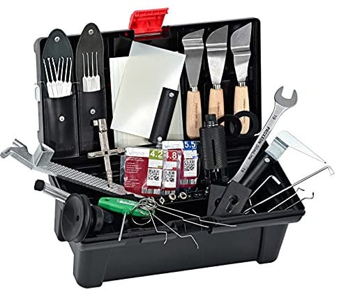 MULTIPICK Hausmeister Kiste Pro 2 [73 Teile] Türöffnungswerkzeug Set mit Ziehglocke - Schlossknacker Set - Ziehglocken Set - Schlüsseldienst Werkzeug - Schloss Öffner & Ditrichsett Profi