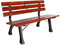 LINDER EXCLUSIV Stabile Parkbank Holz Eisen Gartenbank Bank Sitzbank 120 x 56 x 70 cm