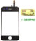 Genieforce® Touchscreen Glas Digitizer SCHWARZ für iPhone 3GS A1325 A1303, mit Original LVA Flexkabel - inkl. 3M doppelseitigen Klebestreifen - SCHWARZ