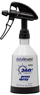 detailmate Made by Kwazar Mercury Super PRO+ 360 Grad Sprühflasche 0,5 Liter, Double Action Trigger, schwarz