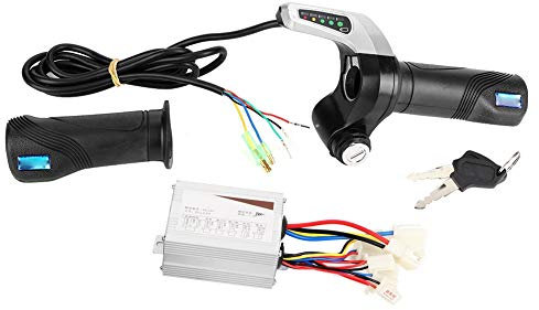 Motor Controller, scatola controller spazzolata 24V 500W con impugnatura acceleratore per bici elettrica scooter elettrico