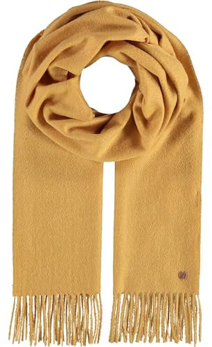 FRAAS Kaschmir Schal 42 x 190 cm - Stola aus 100% reinem Kaschmir für Damen - einfarbige Stola - Wärmend und Hautfreundlich Banana
