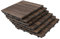 Outsunny Piastrelle per Esterni Pavimento da Giardino in Legno, Set da 27 Pezzi, 2.5m², Montaggio a Incastro, 30x30cm, Nero